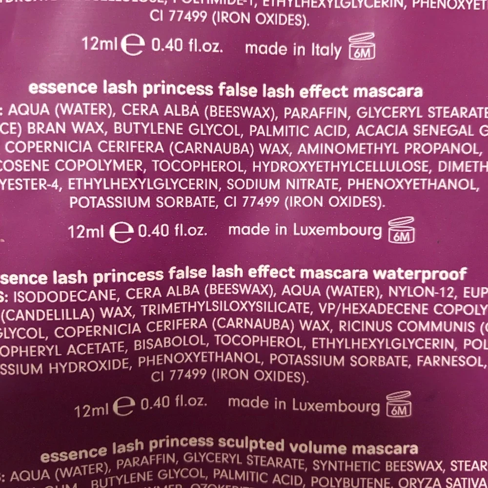 Essence Lash Princess Mascara set lot of 4 NWT